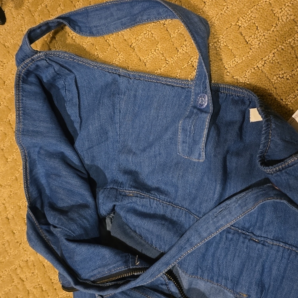 Ella Moss Denim Jumpsuit Sz 27 - Picture 12 of 13